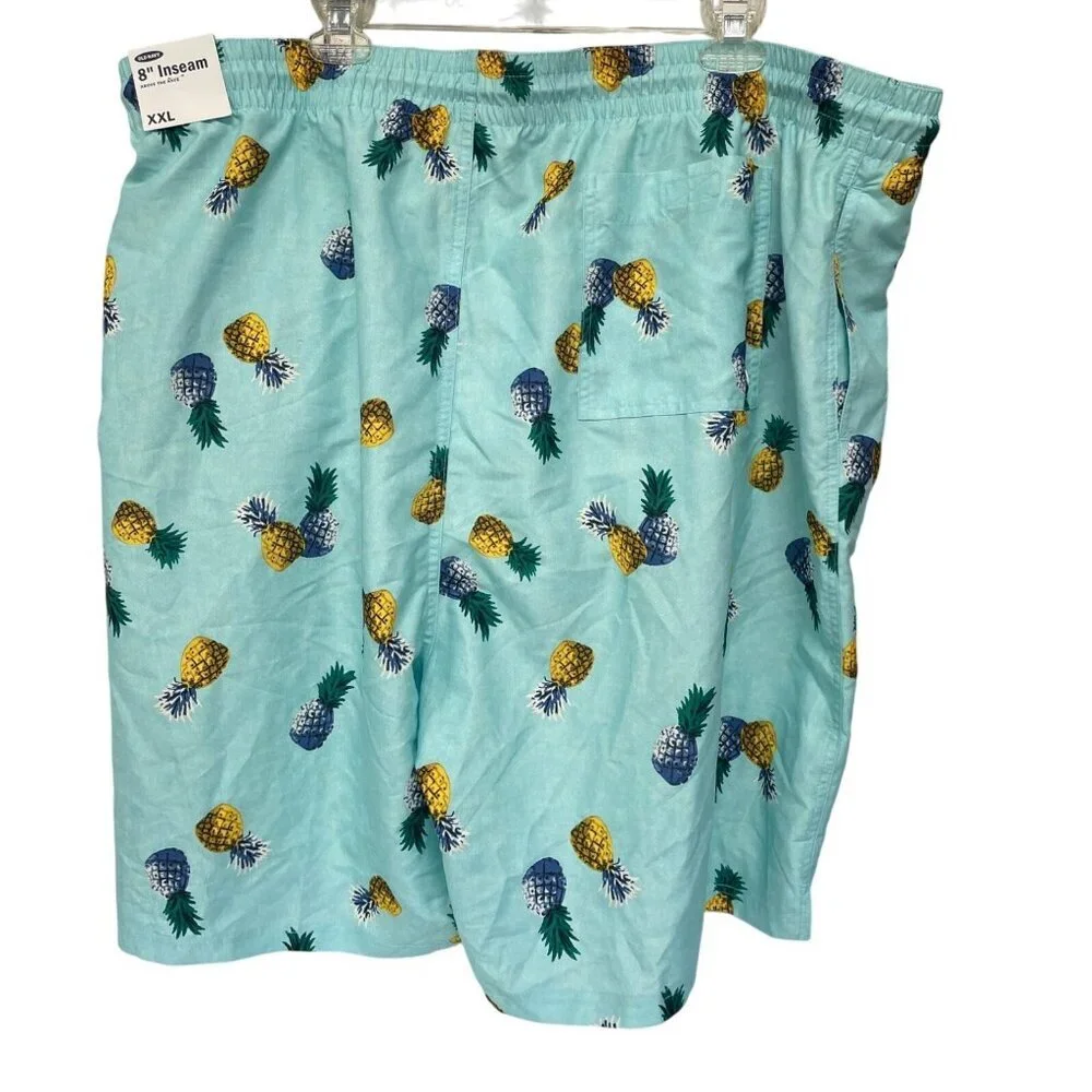Old‎ Navy Mens Pineapple Print Swim Shorts XXL